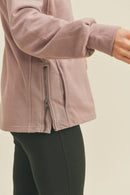Kimberly C Drawstring Side Zip Sweatshirt