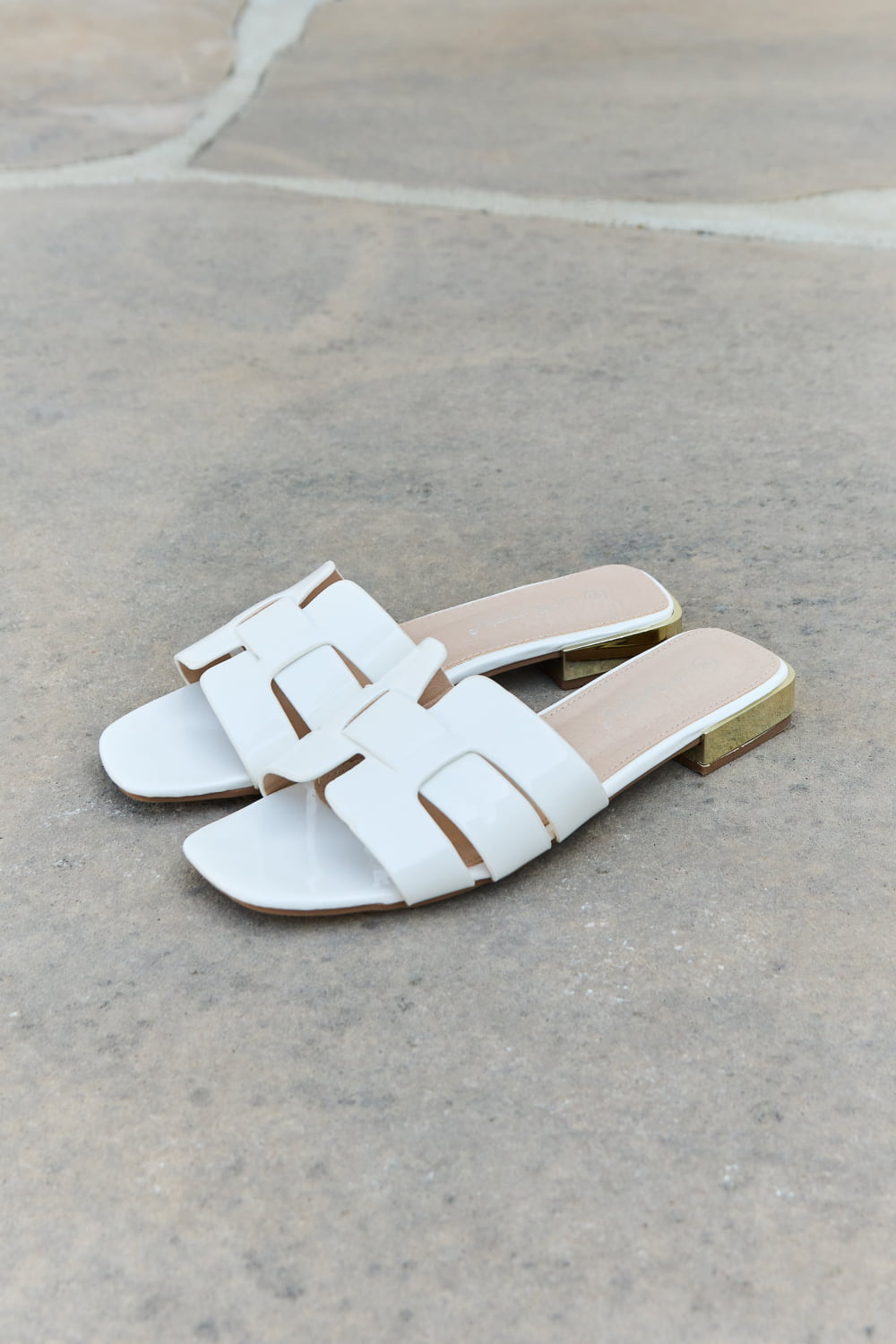 Weeboo Walk It Out Slide Sandals in Cream